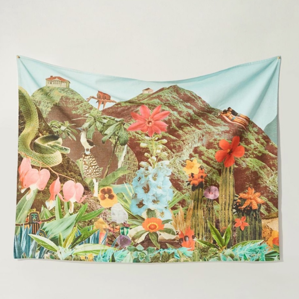 NEW UO Ted Feighan Tropical Landscape Tapestry Z454-5